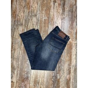 Jean Shop Men's Mick Dark Wash Blue Jeans Size 34 X 29 Stretch